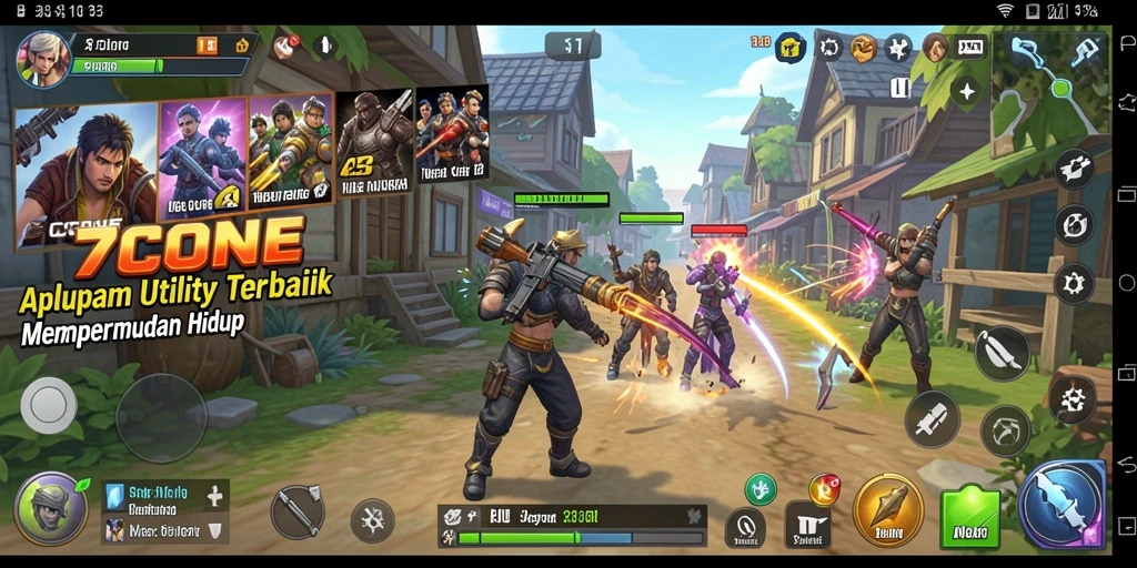 Screenshot utama 7CONE menunjukkan antarmuka yang sederhana dan fungsional.