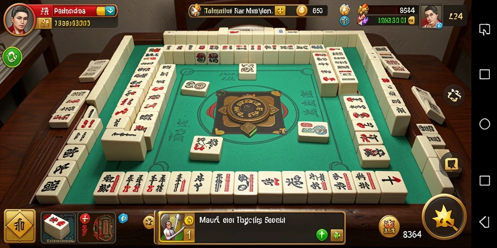 Tampilan gameplay Mahjong yang menantang di 8364