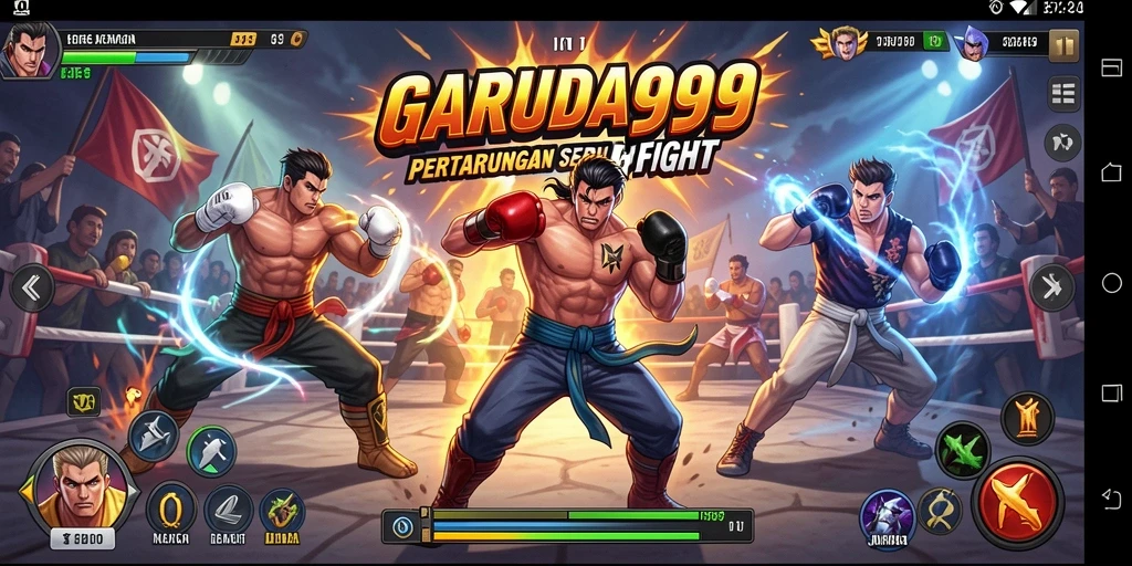 Tampilan gameplay GARUDA999 yang mendebarkan dengan pertarungan yang intens.