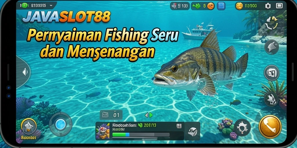 Tampilan gameplay memancing seru di JAVASLOT88.