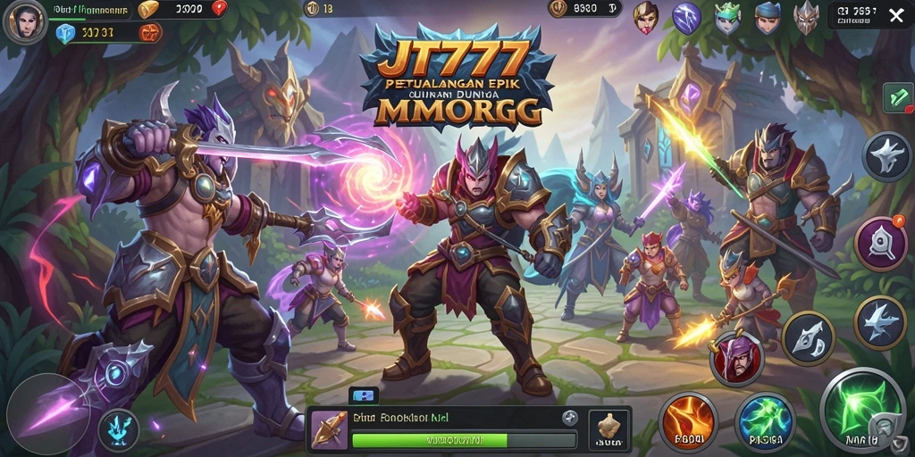 Tampilan gameplay epik dalam JT777 yang penuh aksi dan petualangan.
