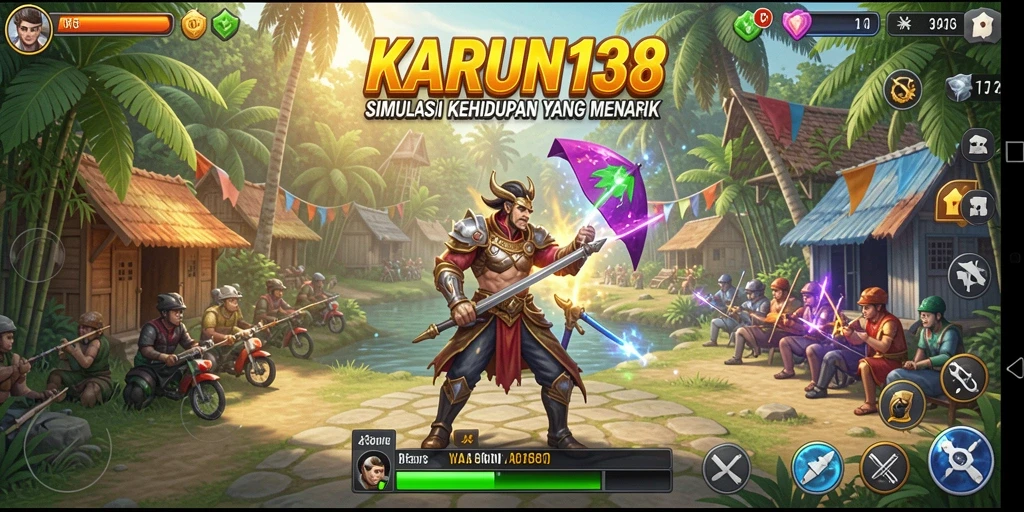Screenshot utama menunjukkan pengalaman gameplay yang mendebarkan dalam <strong>KARUN138</strong>.