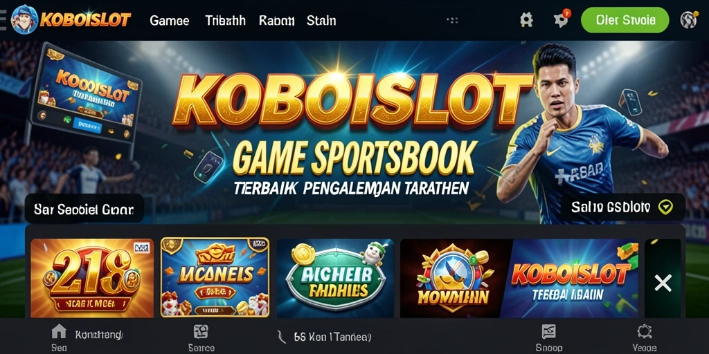 Tampilan gameplay KOBOISLOT yang menarik dan interaktif.