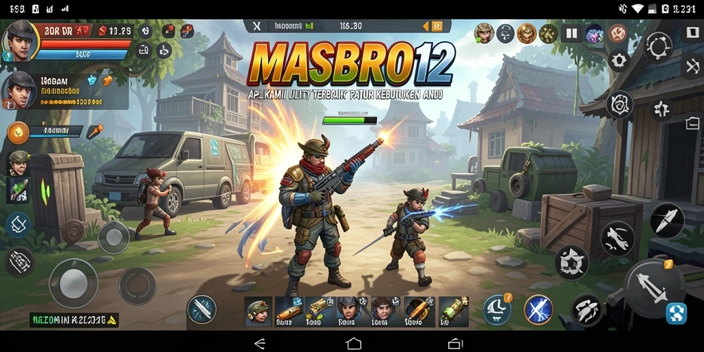 Tampilan antarmuka MASBRO12 yang mudah digunakan dan fungsional.