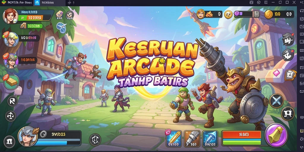 Screenshot utama NOX123 menampilkan aksi seru dalam gameplay arcade.