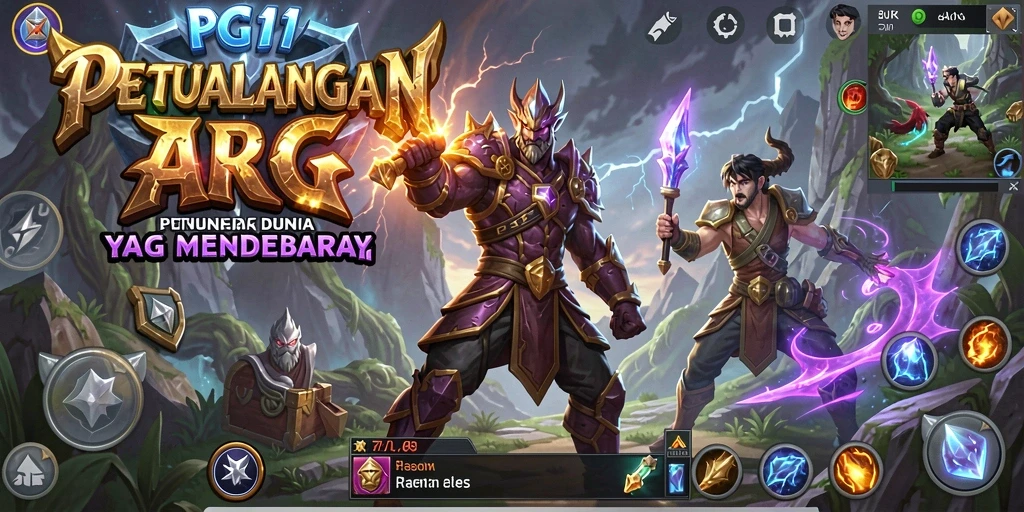 Screenshot yang menampilkan aksi seru dalam gameplay ARPG PG11.