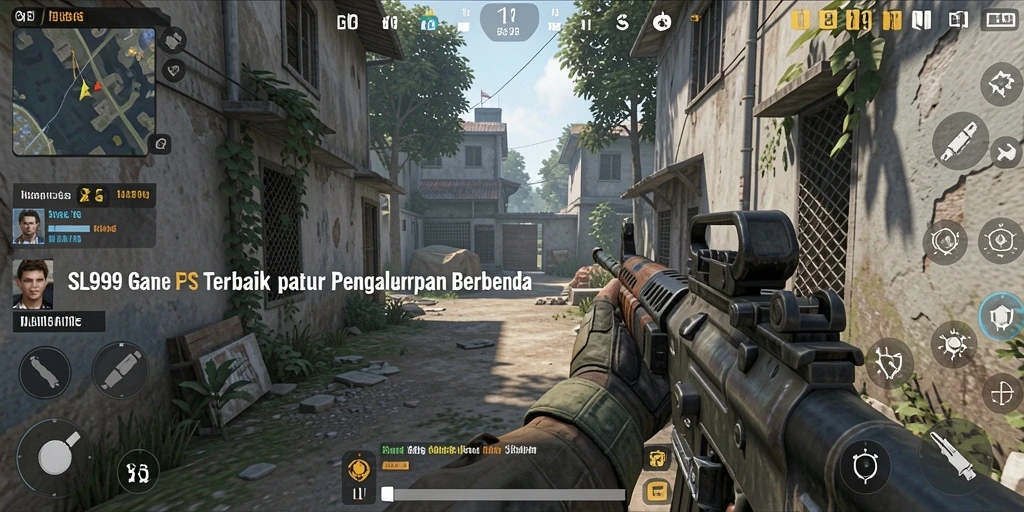 Tangkapan layar gameplay SL999 menampilkan aksi tembak-menembak yang mendebarkan.