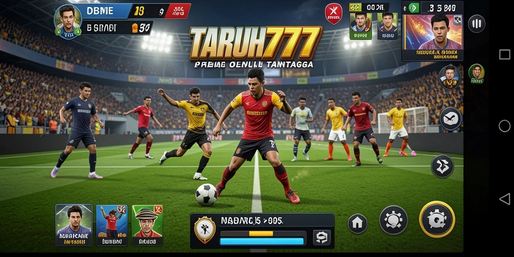 Tampilan gameplay TARUH777 yang menarik dengan aksi olahraga seru.