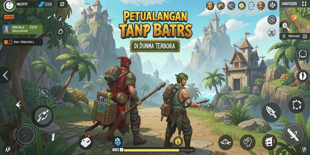Gameplay UNGUTOTO yang menarik di dunia terbuka penuh petualangan.