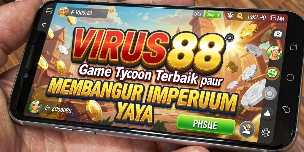 Tampilan gameplay <strong>VIRUS88</strong> yang memukau dan interaktif dalam membangun bisnis.
